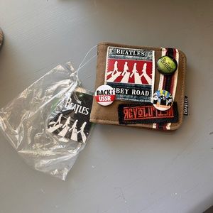 NWT The Beatles TB Abbey Pin Wallet